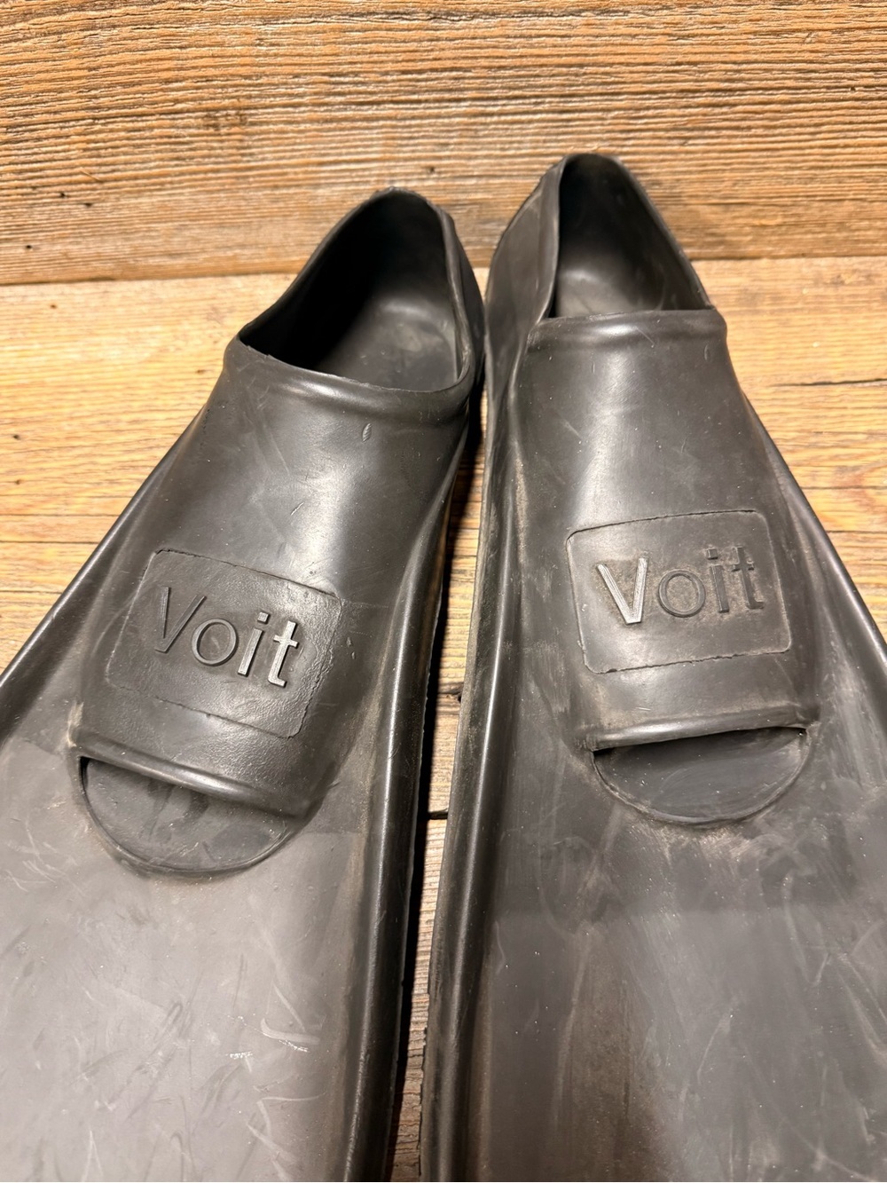 Vintage Voit Rubber Skin Diving Fins - Slip-On Pool Flippers Size 7-9